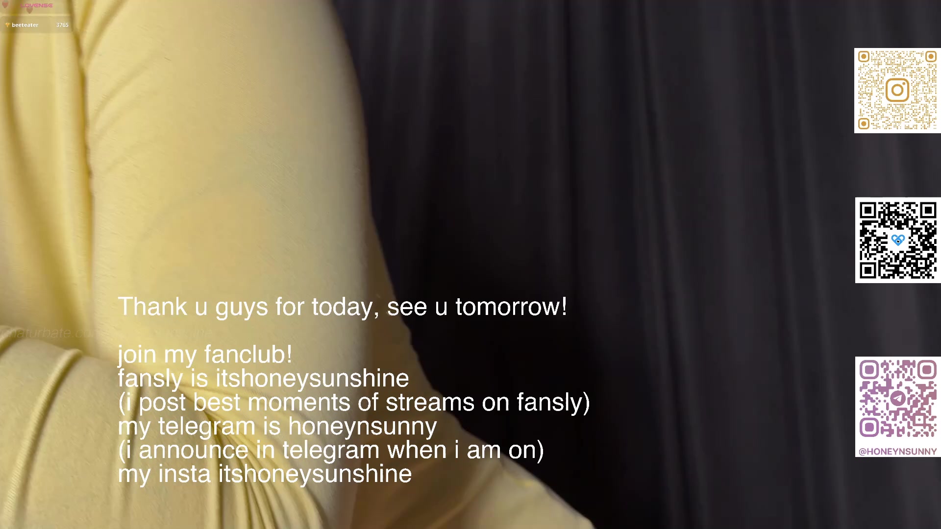 honey_sunshine · Chaturbate recording · 12 Oct 2026